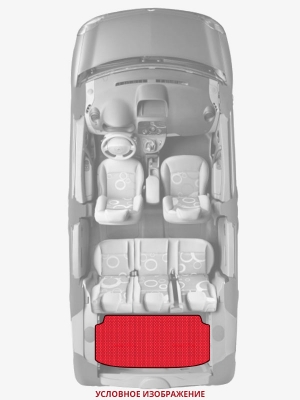 ЭВА коврики «Queen Lux» багажник для Hyundai Grand Santa Fe